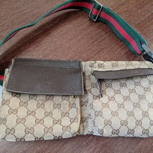 Gucci canvas belt bag